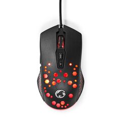 NEDIS RGB GAMING ΠΟΝΤΊΚΙ 7200 DPI ΜΑΎΡΟ (GMWD410BK) (NEDGMWD410BK)