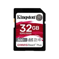 KINGSTON CANVAS REACT PLUS SDXC 32GB CLASS 10 U3 V90 UHS-II (SDR2/32GB) (KINSDR2-32GB)