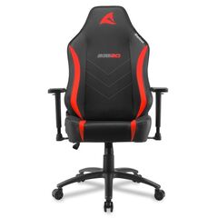 SHARKOON SKILLER SGS20 ΚΑΡΈΚΛΑ GAMING ΔΕΡΜΑΤΊΝΗΣ ΜΕ ΡΥΘΜΙΖΌΜΕΝΑ ΜΠΡΆΤΣΑ ΜΑΎΡΟ/ΚΌΚΚΙΝΟ (SGS20BLKR) (SHRSGS20BLKR)
