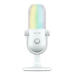 RAZER SEIREN V3 CHROMA - WHITE - RGB USB CONDENSER MICROPHONE - GAIN LIMITER - BUILD-IN SHOCK ABSORB