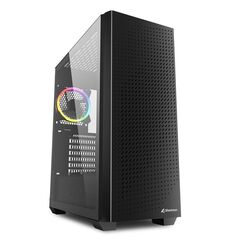 SHARKOON VS9 RGB GAMING MIDI TOWER ΚΟΥΤΊ ΥΠΟΛΟΓΙΣΤΉ ΜΕ ΠΛΑΪΝΌ ΠΑΡΆΘΥΡΟ ΜΑΎΡΟ (VS9RGBBK) (SHRVS9RGBBK)