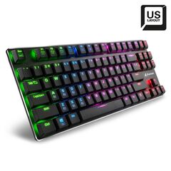 SHARKOON PUREWRITER TKL RGB GAMING ΜΗΧΑΝΙΚΌ ΠΛΗΚΤΡΟΛΌΓΙΟ TENKEYLESS ΜΕ KAILH BLUE ΔΙΑΚΌΠΤΕΣ ΚΑΙ RGB ΦΩΤΙΣΜΌ ΑΓΓΛΙΚΌ US (PUWRTKLBL) (SHRPUWRTKLBL)