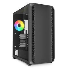 SHARKOON AK2 RGB  (SCHWARZ, TEMPERED GLASS)