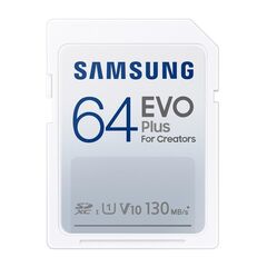 SAMSUNG EVO PLUS FOR CREATORS SDXC 64GB CLASS 10 U1 V10 UHS-I (MB-SC64K/EU) (SAMMB-SC64K-EU)