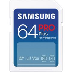 SAMSUNG PRO PLUS SDXC 64GB CLASS 3 U3 V30 UHS-I (MB-SD64S/EU) (SAMMB-SD64S-EU)
