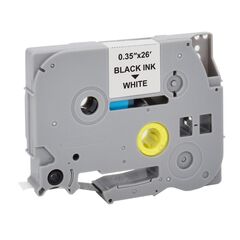 ΠΛΑΣΤΙΚΉ ΤΑΙΝΊΑ ΕΤΙΚΕΤΟΓΡΆΦΟΥ MEDIARANGE (BROTHER TZ-221/TZE-221) 9 MM X 8 M (ΜΑΎΡΑ ΓΡΆΜΜΑΤΑ ΣΕ ΛΕΥΚΌ ΦΌΝΤΟ) (MRBTZ221)