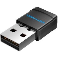VENTION USB WI-FI DUAL BAND ADAPTER 2.4G/5G BLACK ABS TYPE (KDSB0) (VENKDSB0)