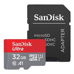 SANDISK ULTRA MICROSDHC 32GB U1 A1 WITH ADAPTER