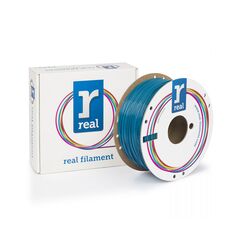 REAL PETG RECYCLED 3D PRINTER- BLUE - SPOOL OF 1KG -1.75MM (REALPETGRBLUE1000MM175)
