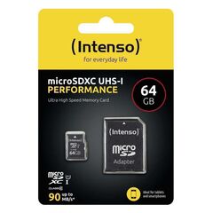INTENSO MICROSD-CARD CLASS10 UHS-I 64GB (3424490) (NSO3424490)