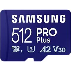 SAMSUNG PRO PLUS MICROSDXC 512GB CLASS 10 U3 V30 A2 UHS-I WITH USB READER (MB-MD512SB/WW) (SAMMB-MD512SB-WW)