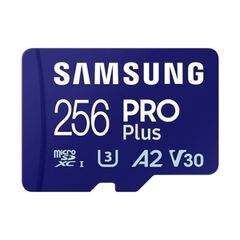 SAMSUNG PRO PLUS MICROSDXC 256GB CLASS 10 U3 V30 A2 UHS-I WITH USB READER (MB-MD256SB/WW) (SAMMB-MD256SB-WW)