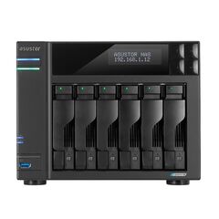 ASUSTOR NAS LOCKERSTOR 6 GEN2 AS6706T 6-BAY 3,5 /4X M.2 NVME SLOTS/INTEL CELERON QUAD-CORE/8GB DDR4/2X2.5GBE PORT