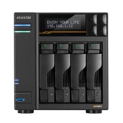 ASUSTOR NAS LOCKERSTOR 4 GEN3 AS6804T 4-BAY 3,5 /4X M.2 NVME SLOTS/AMD RYZEN QUAD-CORE/16GB DDR5/2X 10 GBE, 2X5GBE PORT