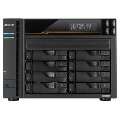 ASUSTOR NAS LOCKERSTOR 8 GEN3 AS6808T 8-BAY 3,5 /4X M.2 NVME SLOTS/AMD RYZEN QUAD-CORE/16GB DDR5/2X 10 GBE, 2X5GBE PORT