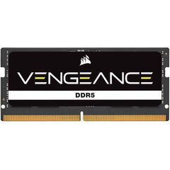 CORSAIR RAM SODIMM XMS5 8GB CMSX8GX5M1A4800C40, DDR5, 4800MHZ, LATENCY 40-40-40-77, 1.1V, VENGEANCE, BLACK, LTW.