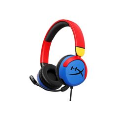 HYPERX CLOUD MINI WIRED GAMING HEADSET ON EAR BLUE/RED/YELLOW - 7G8F3AA