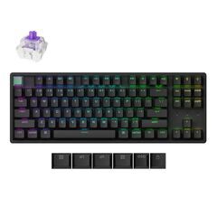 KEYCHRON K8 HE (K8H-J1) SHINE-THROUGH WIRELESS MAGNETIC HALL EFFECT RGB KEYBOARD 80% US LAYOUT