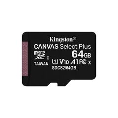 KINGSTON MEMORY CARD MICROSD SDCS2/64GBSP, CLASS 10,NO SD ADAPTER