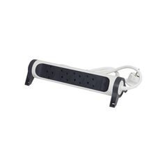 LEGRAND SURGEARREST 4 OUTLETS 3M CABLE  WHITE/GREY ROTATING