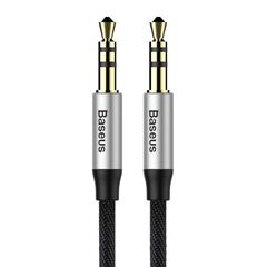 BASEUS YIVEN AUDIO CABLE MINI JACK 3,5MM AUX, 1M BLACK+SILVER (CAM30-BS1) (BASCAM30-BS1)
