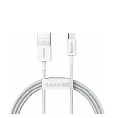 BASEUS SUPERIOR SERIES REGULAR USB 2.0 TO MICRO USB CABLE ΛΕΥΚΌ 1M (CAMYS-02) (BASCAMYS02)
