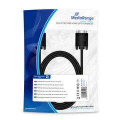 ΚΑΛΏΔΙΟ MEDIARANGE SVGA MONITOR CONNECTION CABLE, VGA/VGA, 1.8M., BLACK (MRCS105)