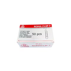 ROMA CLIP ΣΥΝΔΕΤΉΡΕΣ ΜΕΤΑΛΛΙΚΟΊ MAESTRI NO 7 (ΑΣΗΜΊ) (50ΤΜΧ) (1092107) (ROM1092107)