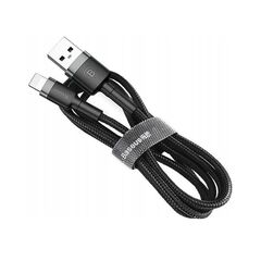 BASEUS LIGHTNING CAFULE CABLE 2.4A 1M GRAY + BLACK (CALKLF-BG1) (BASCALKLF-BG1)