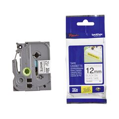BROTHER TZE-S231 LABELLING TAPE CASSETTE – BLACK ON WHITE, 12MM WIDE (TZES231) (BROTZES231)