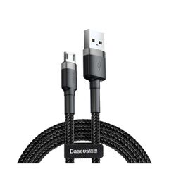 BASEUS CAFULE BRAIDED USB 2.0 TO MICRO USB CABLE ΜΑΎΡΟ 3M (CAMKLF-HG1) (BASCAMKLF-HG1)