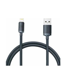 BASEUS CRYSTAL SHINE BRAIDED USB TO LIGHTNING CABLE ΜΑΎΡΟ 1.2M (CAJY000001) (BASCAJY000001)