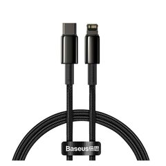 BASEUS TYPE-C - LIGHTNING TUNGSTEN GOLD FAST CHARGING CABLE PD 20W 2M BLACK (CATLWJ-A01) (BASCATLWJ-A01)