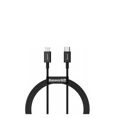BASEUS TYPE-C - LIGHTNING SUPERIOR SERIES FAST CHARGING DATA CABLE PD 20W 1M BLACK (CATLYS-A01) (BASCATLYS-A01)
