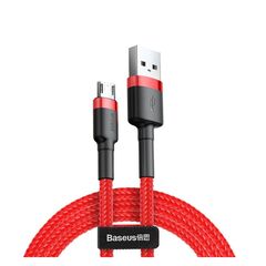 BASEUS CAFULE BRAIDED USB 2.0 TO MICRO USB CABLE ΚΌΚΚΙΝΟ 2M (CAMKLF-C09) (BASCAMKLFC09)