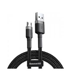 BASEUS CAFULE BRAIDED USB 2.0 TO MICRO USB CABLE ΓΚΡΙ 2M (CAMKLF-CG1) (BASCAMKLFCG1)