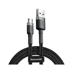 BASEUS CAFULE MICRO USB CABLE 2.4A 1M GRAY + BLACK (CAMKLF-BG1) (BASCAMKLF-BG1)