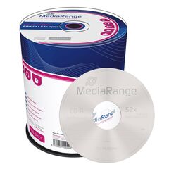 MEDIARANGE CD-R 80' 700MB 52X CAKE BOX X 100 (MR204)