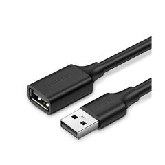 UGREEN USB 2.0 CABLE USB-A MALE - USB-A FEMALE ΜΑΎΡΟ 1.5M (10315) (UGR10315)