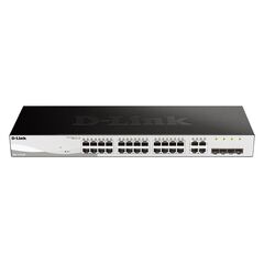 D-LINK SWITCH DGS-1210-28, 24-PORT ,10/100/1000 MBPS, 4-PORT SFP
