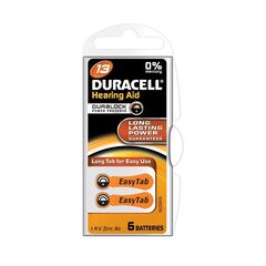 DURACELL ACTIVAIR ΜΠΑΤΑΡΊΕΣ ΑΚΟΥΣΤΙΚΏΝ ΒΑΡΗΚΟΪ́ΑΣ 13 1.45V 6ΤΜΧ (ACA13MF)(DURACA13MF)