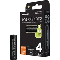 PANASONIC ENELOOP PRO ΕΠΑΝΑΦΟΡΤΙΖΌΜΕΝΕΣ ΜΠΑΤΑΡΊΕΣ AA NI-MH 2500MAH 1.2V 4ΤΜΧ (8212845) (PAN8212845)