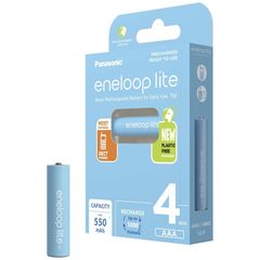 PANASONIC ENELOOP LITE ΕΠΑΝΑΦΟΡΤΙΖΌΜΕΝΕΣ ΜΠΑΤΑΡΊΕΣ AAA NI-MH 550MAH 1.2V 4ΤΜΧ (8214261) (PAN8214261)