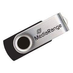 MEDIARANGE USB 2.0 FLASH DRIVE 8GB (BLACK/SILVER) (MR908)