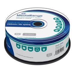 MEDIARANGE DVD+R DUAL LAYER 240' 8.5GB 8X CAKE BOX X 25 (MR469)