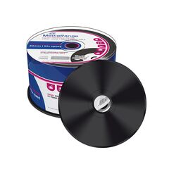 MEDIARANGE VINYL CD-R 80' 700MB 52X INKJET PRINTABLE, BLACK DYE CAKE X 50 (MR226)