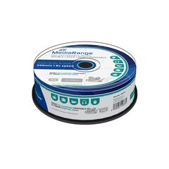 MEDIARANGE DVD+R DOUBLE LAYER 240' 8.5GB 8X INKJET FULLSURFACE PRINTABLE CAKE BOX X 25 (MR474)