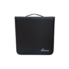 MEDIARANGE MEDIA STORAGE WALLET FOR 400 DISCS SYNTHETIC LEATHER BLACK (MRBOX95)