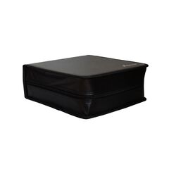 MEDIARANGE MEDIA STORAGE WALLET FOR 200 DISCS SYNTHETIC LEATHER BLACK (MRBOX93)