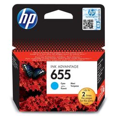 HP ΜΕΛΆΝΙ INKJET NO.655 CYAN (CZ110AE) (HPCZ110AE)